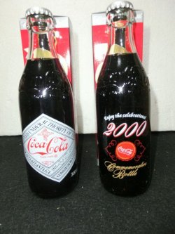 画像2: 『Coca.Colaコカ・コーラ2000ミレニアムボトル1999年限定販売品 2本セット』