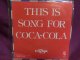 『THIS IS A SONG FOR COCA-COLA/RUN & RUN　矢沢永吉』　EPレコード