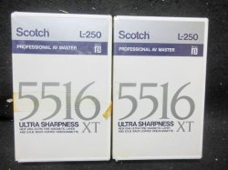 画像1: Scotch 5516 ULTRA SHARPNESS XT L-250 生テープ2本組セット βテープ