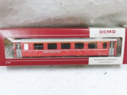 画像1: BEMO 3281 112 RhB Personenwagen EW III rot A 1272