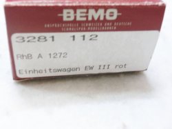 画像3: BEMO 3281 112 RhB Personenwagen EW III rot A 1272