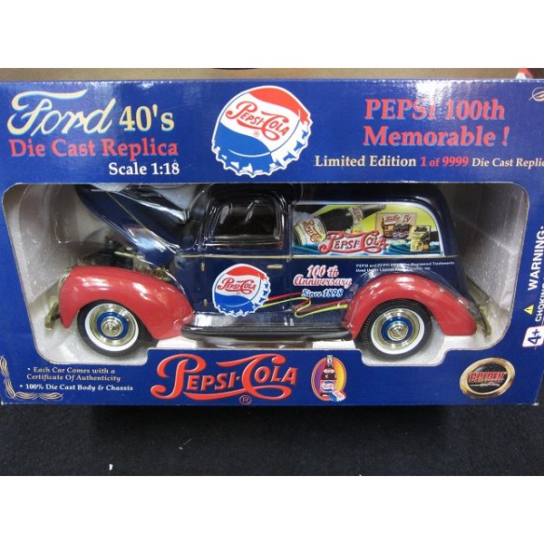 画像1: 『ペプシ・コーラ　レプリカコレクション FORD40’ｓ　レッド』　Golden Wheel  (1)