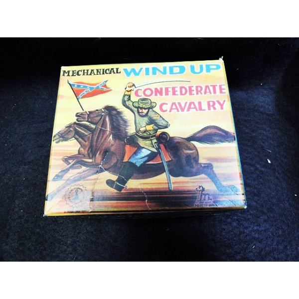 画像1: MECHANICAL WIND UP CONFED ERATE CAVALRY　ゼンマイ式　箱付 (1)