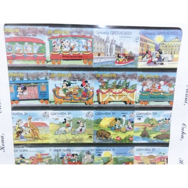 画像2: 25 Disney Mint Stamps ディズニー25周年記念切手(1) (2)