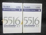 画像: Scotch 5516 ULTRA SHARPNESS XT L-250 生テープ2本組セット βテープ