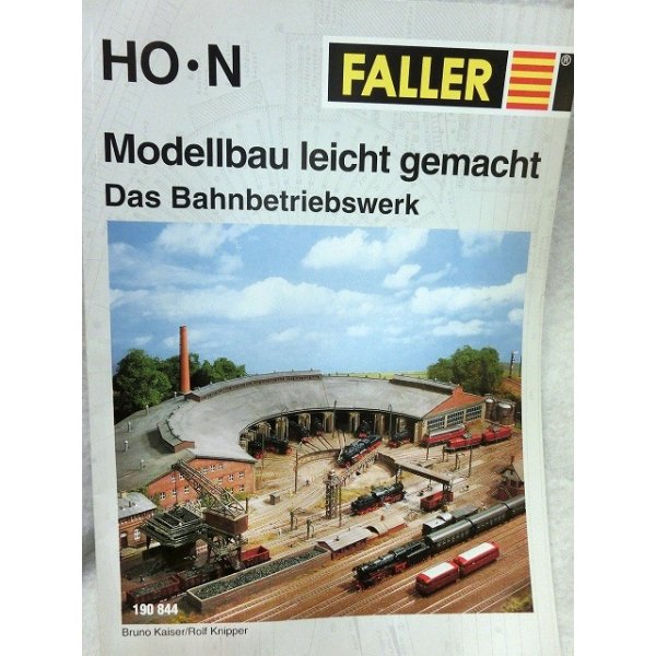 画像1: FALLER　鉄道ヤード ジオラマ製作ガイド HO・N Modellbau leicht gemacht Das Bahnbetriebswerk 190844 (1)