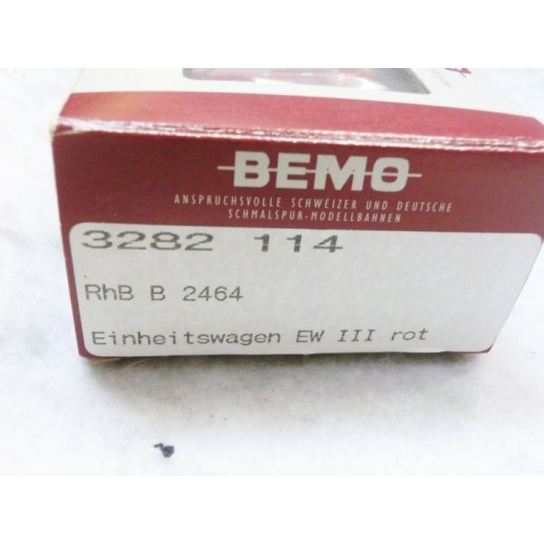 画像3: BEMO 3282 114 RhB Personenwagen EW III rot B 2464 (3)