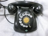 画像: 昭和の黒電話 黒電話 電電公社　昭和43年製