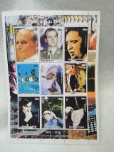 画像: ブルース・リー他記念切手9種シート（ギニア）輸入品