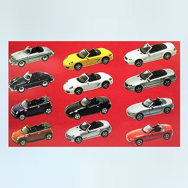 画像: 1/87 HOサイズ オープンカーコレクション 1BOX　12個セット  WELLY