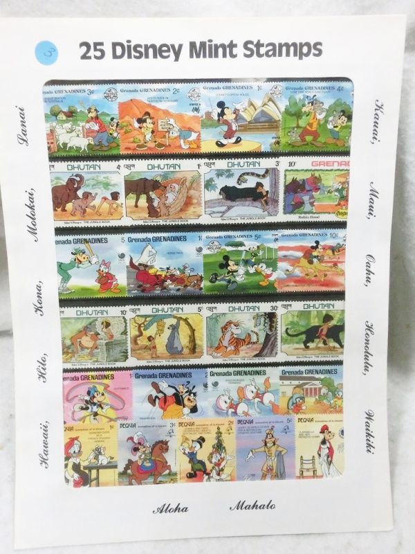 25 Disney Mint Stamps ディズニー25周年記念切手 3 お宝toy S Zoon