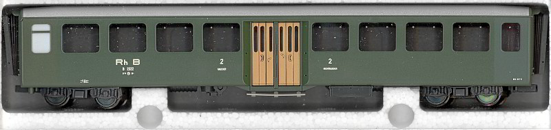 画像: STL 2203-2 RhB 4-achsiger Personenwagen 2. Klasse Nr. 2322