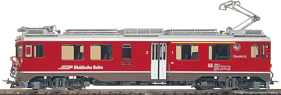 画像: BEMO 1269 105 RhB ABe 4/4 55 Diavolezza Berninatriebwagen