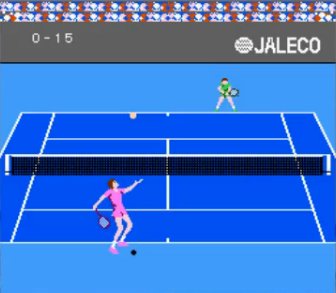 画像: ファミコンソフト　燃えよプロテニス　ジャレコ