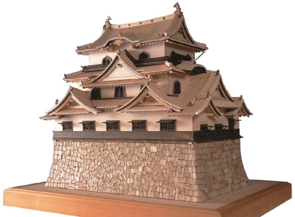 画像1: 1/80 木製模型 彦根城 国宝 ウッディジョー (1)